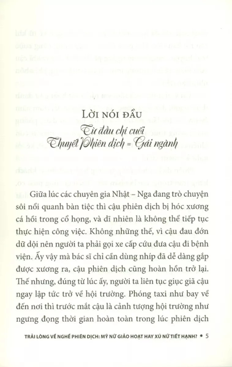 trải lòng về nghề phiên dịch