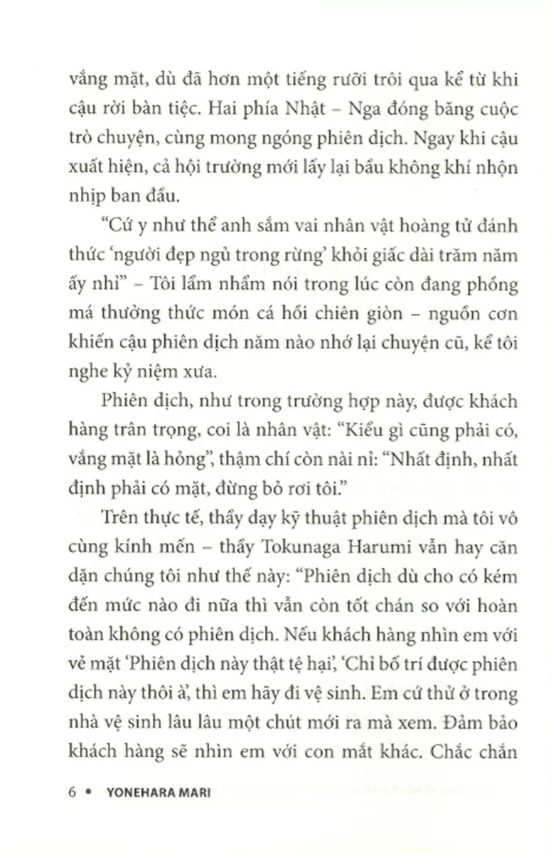 trải lòng về nghề phiên dịch