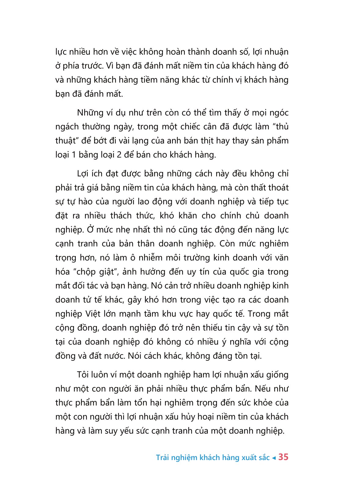 trải nghiệm khách hàng xuất sắc