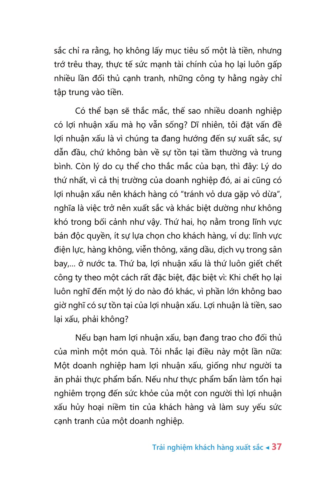 trải nghiệm khách hàng xuất sắc