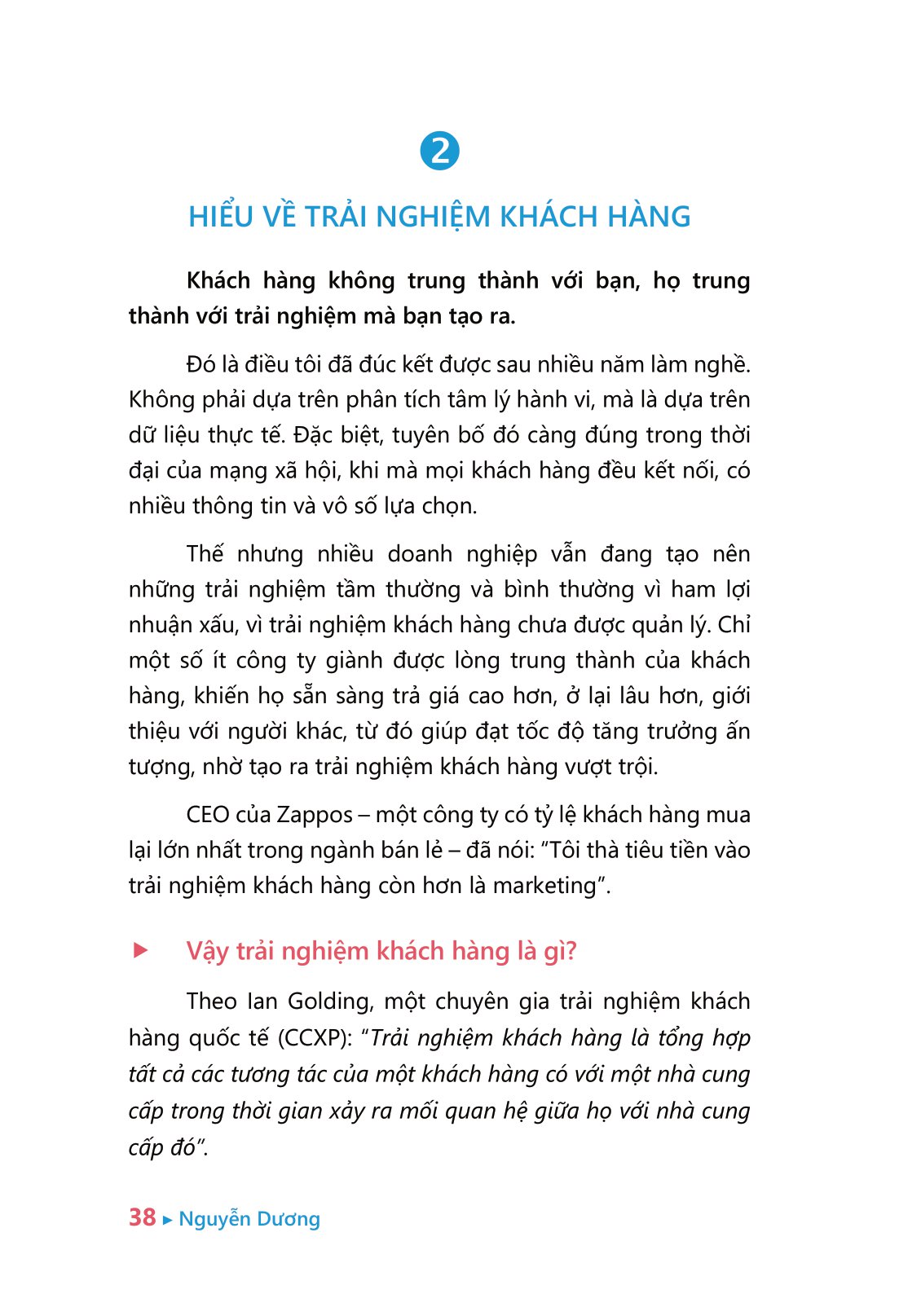 trải nghiệm khách hàng xuất sắc