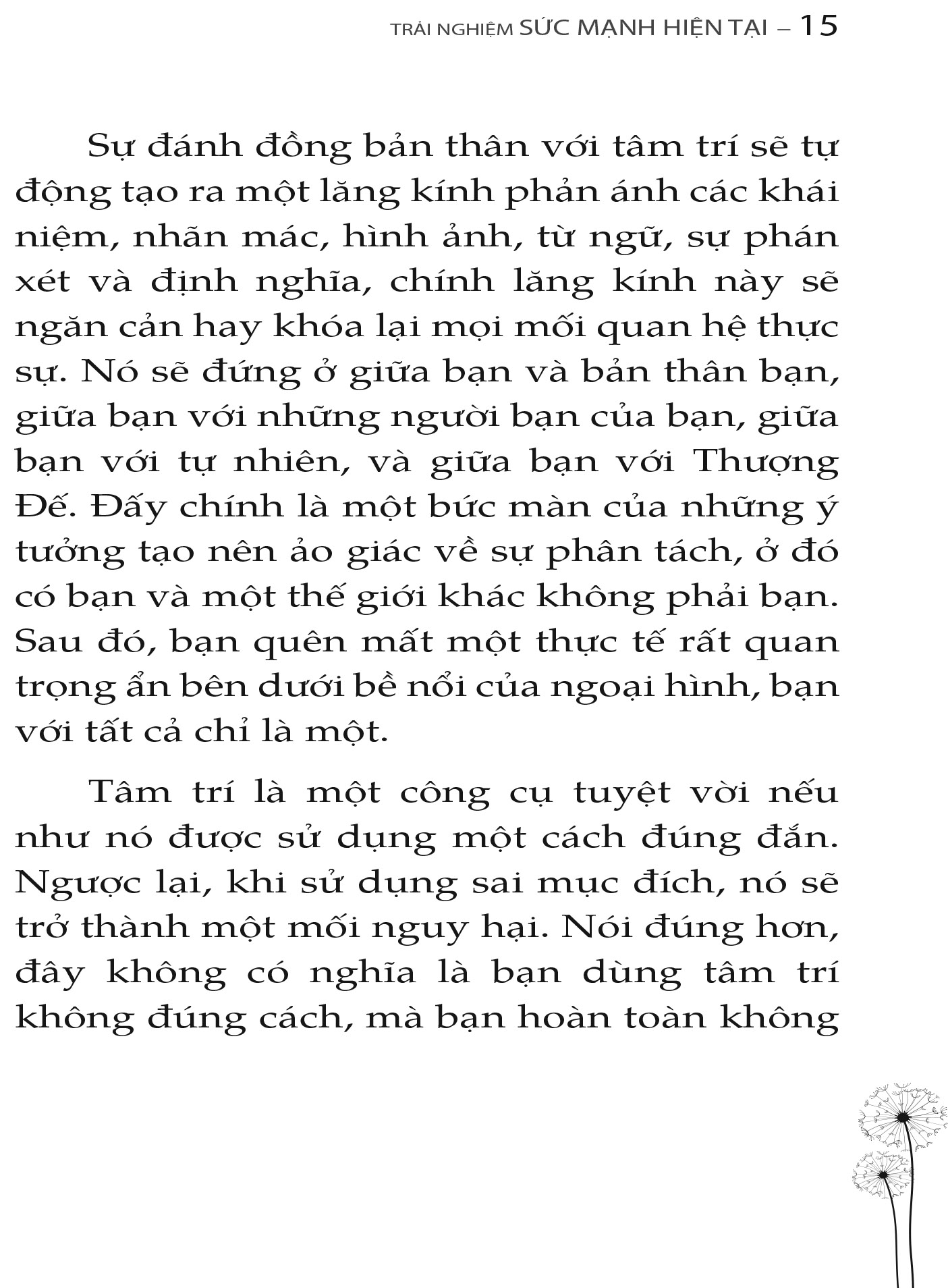 trải nghiệm sức mạnh hiện tại