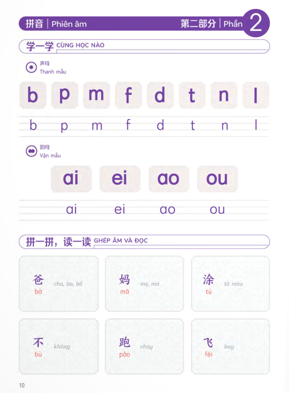 trải nghiệm tiếng trung dành cho học sinh tiểu học - tập 1 - sách bài học