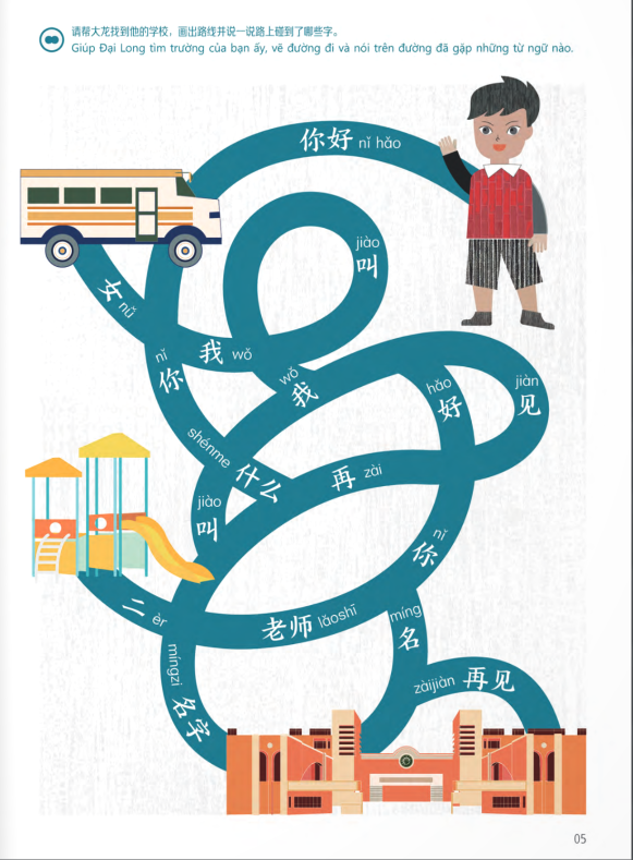 trải nghiệm tiếng trung dành cho học sinh tiểu học - tập 1 - sách bài tập