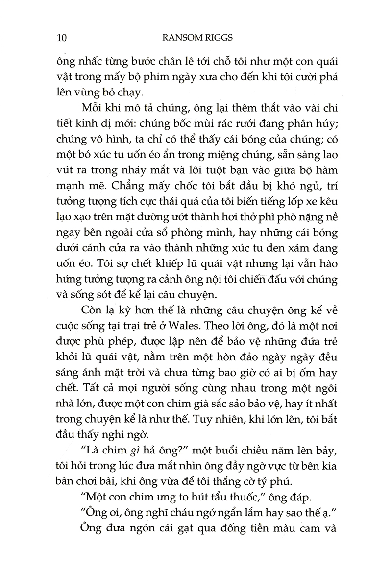 trại trẻ đặc biệt của cô peregrine (tái bản 2023)