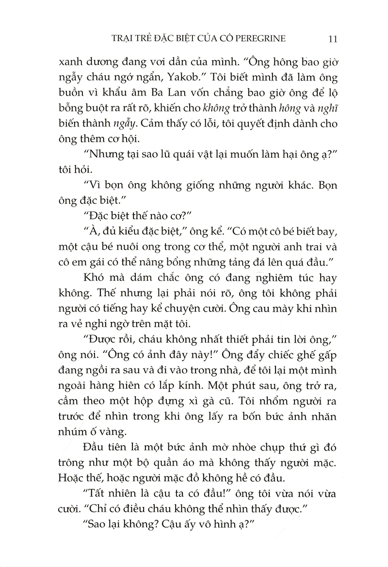trại trẻ đặc biệt của cô peregrine (tái bản 2023)