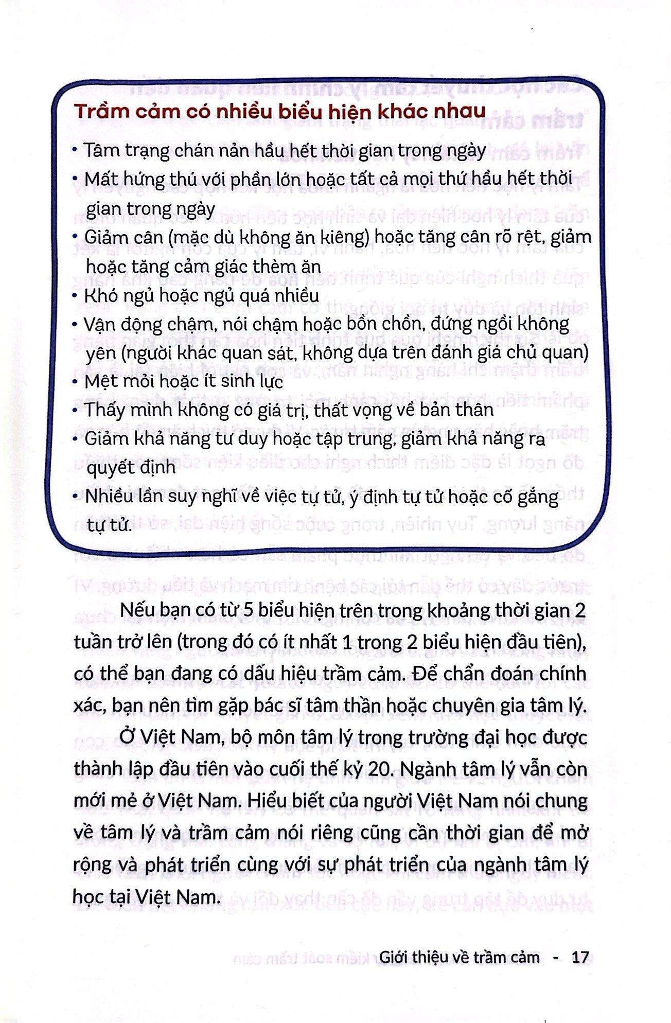 trầm cảm và kỹ năng tự kiểm soát trầm cảm