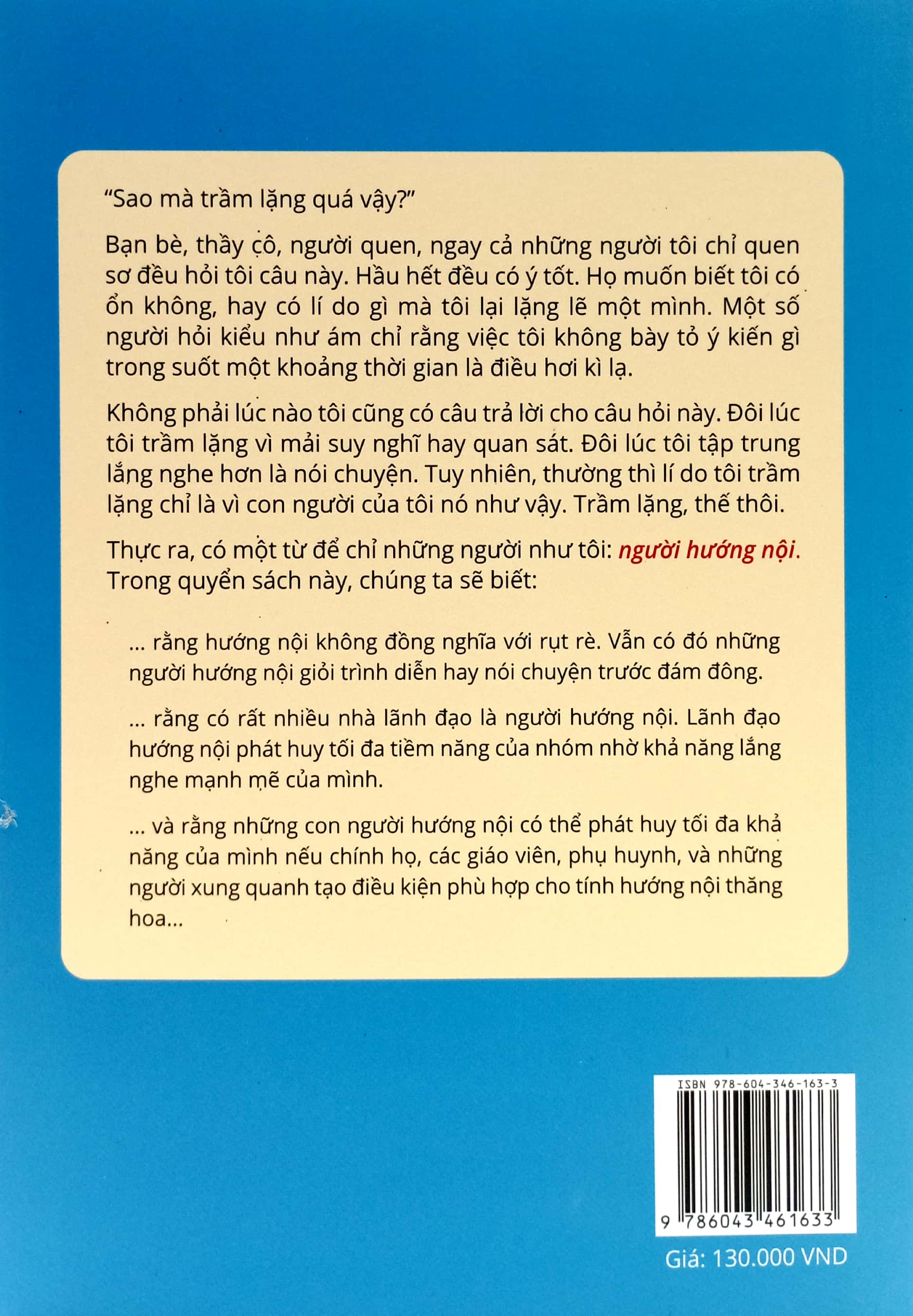 trầm lặng - sức mạnh tiềm ẩn của người hướng nội (tái bản 2023)