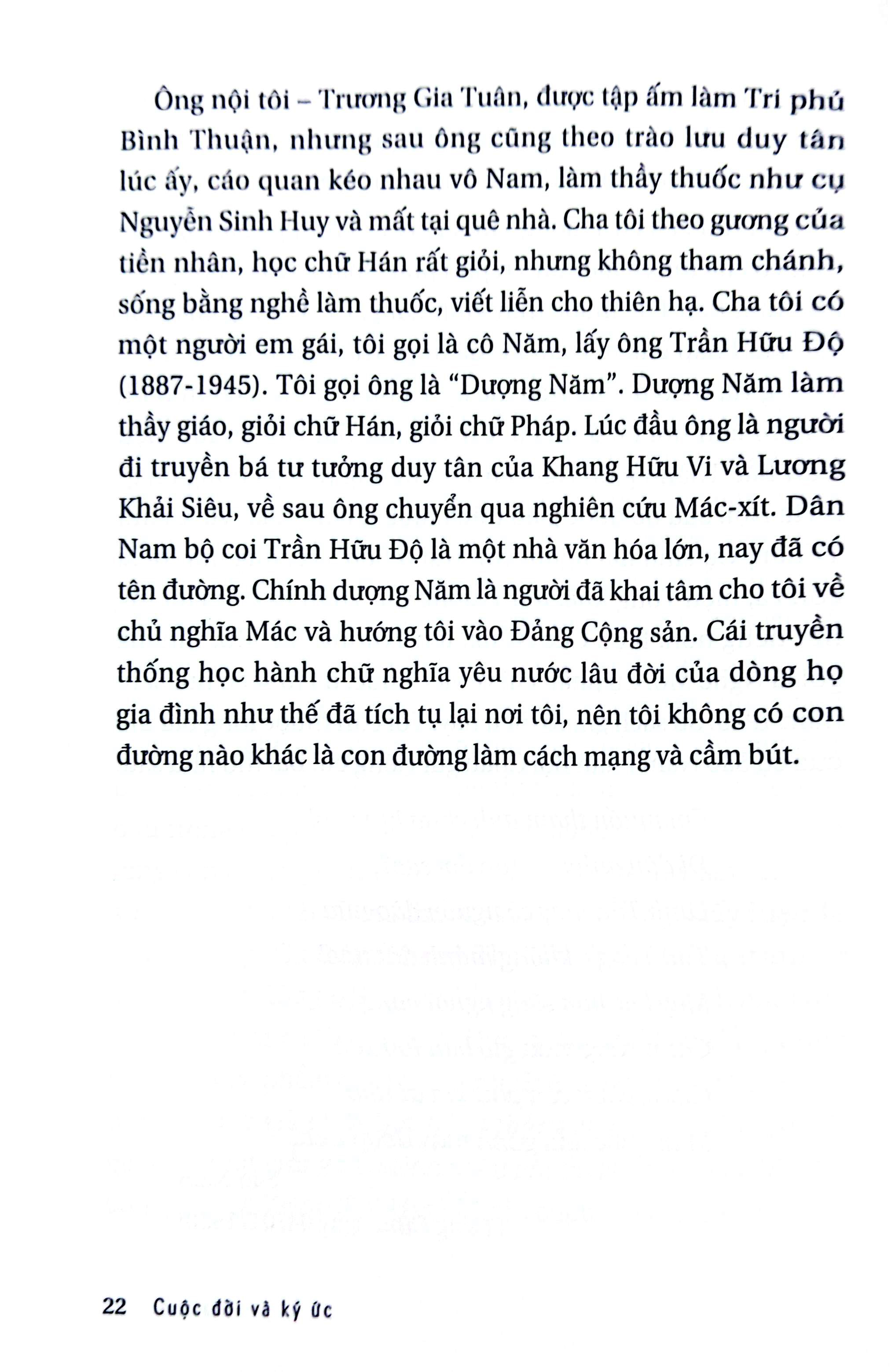 trần bạch đằng - cuộc đời và ký ức