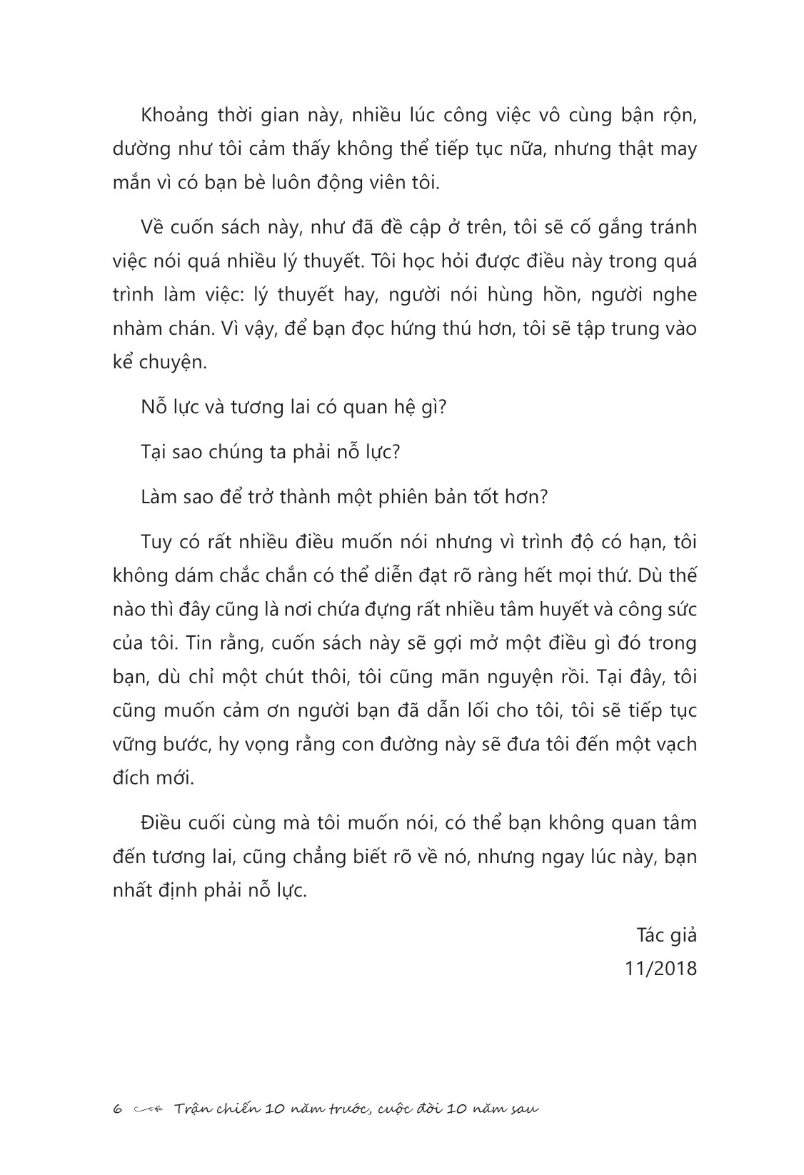 trận chiến 10 năm trước, cuộc đời 10 năm sau