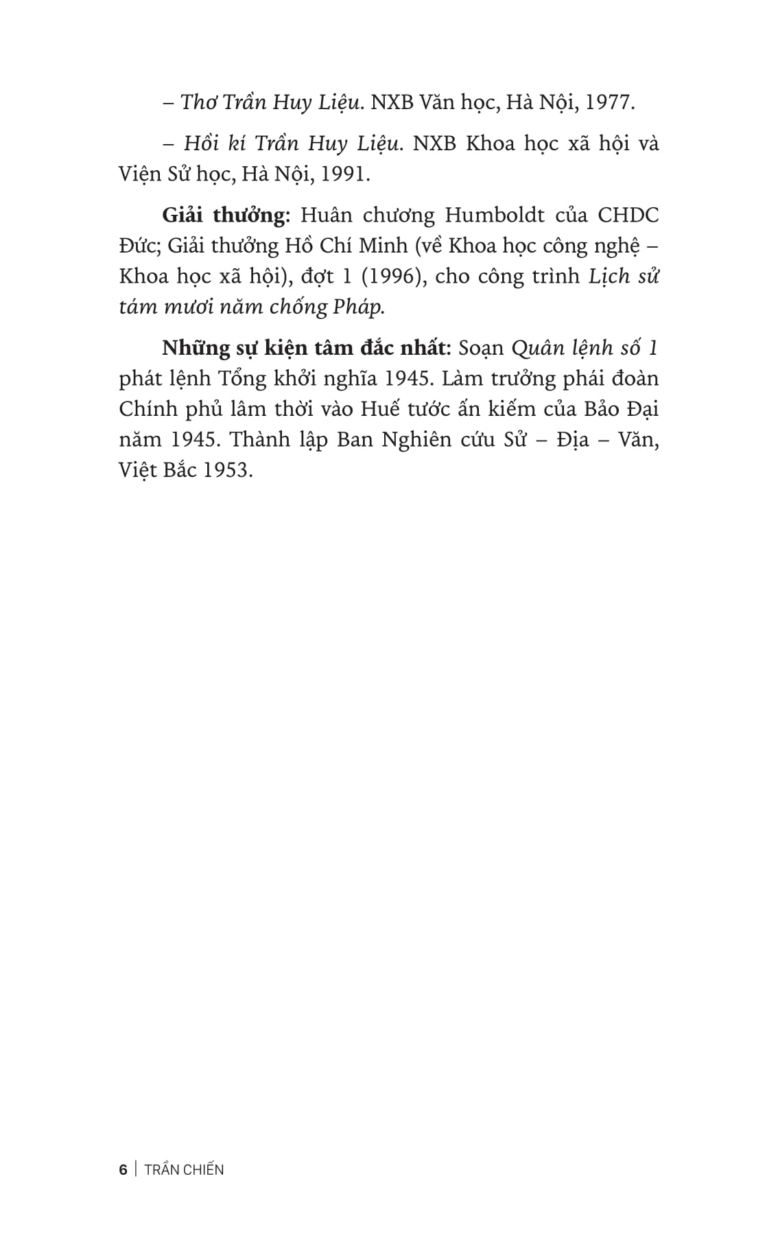 trần huy liệu - cõi người