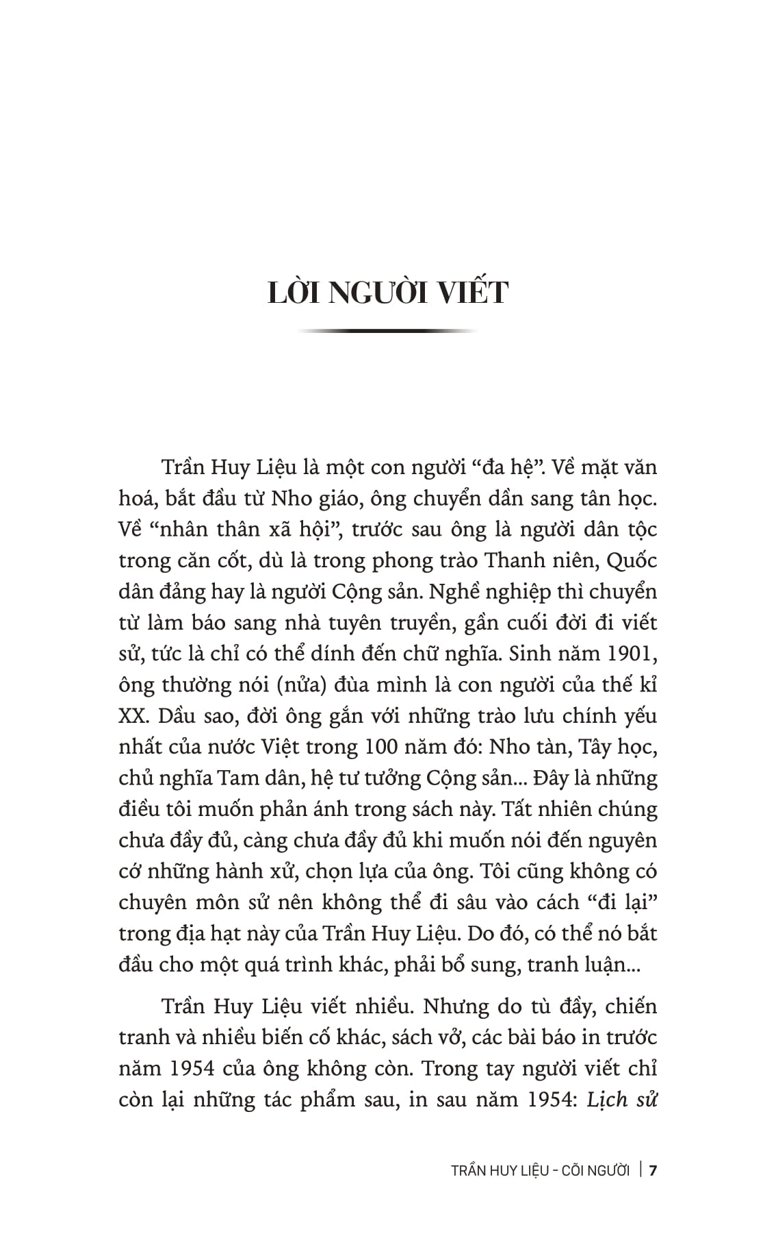 trần huy liệu - cõi người
