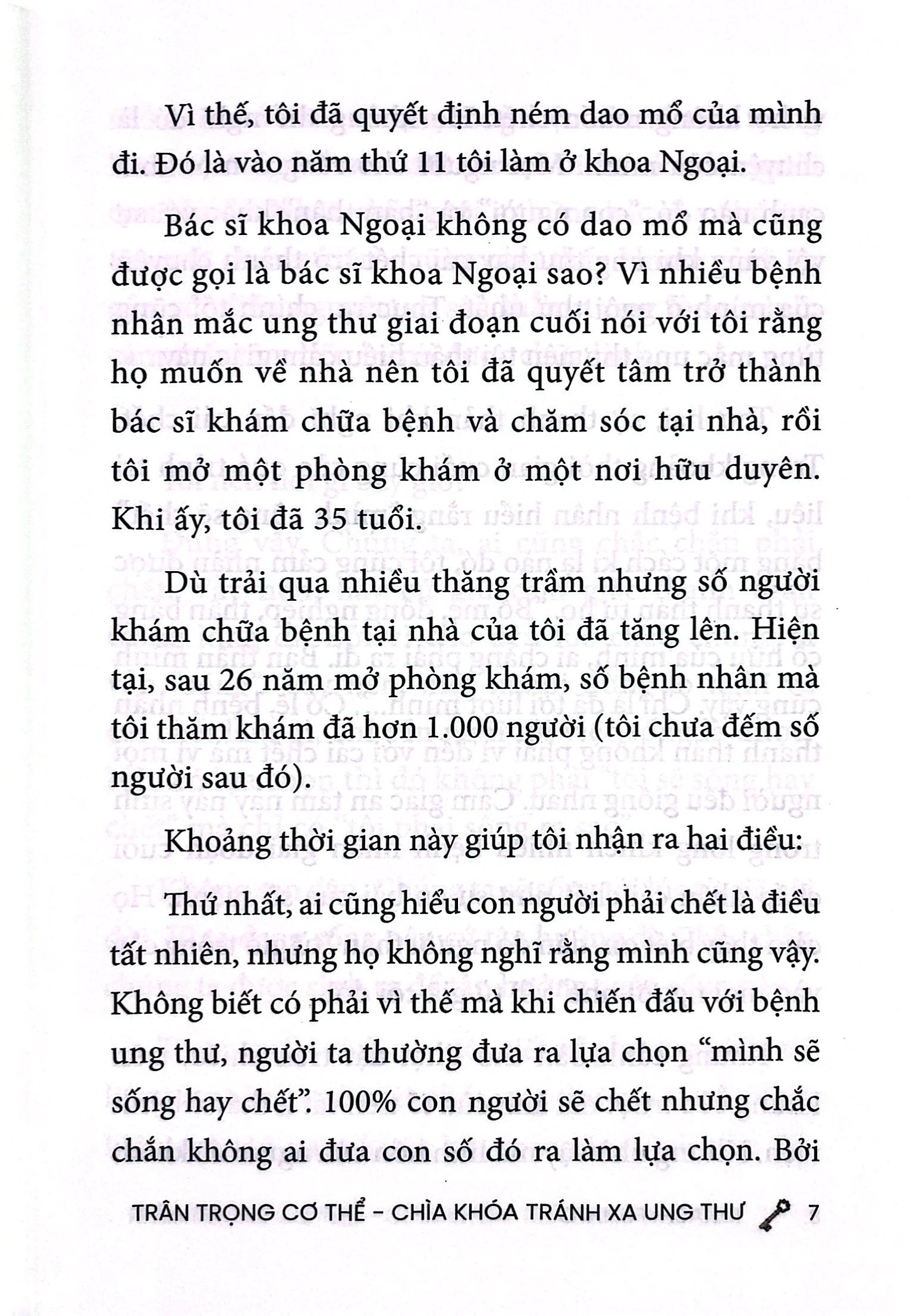 trân trọng cơ thể - chìa khóa tránh xa ung thư