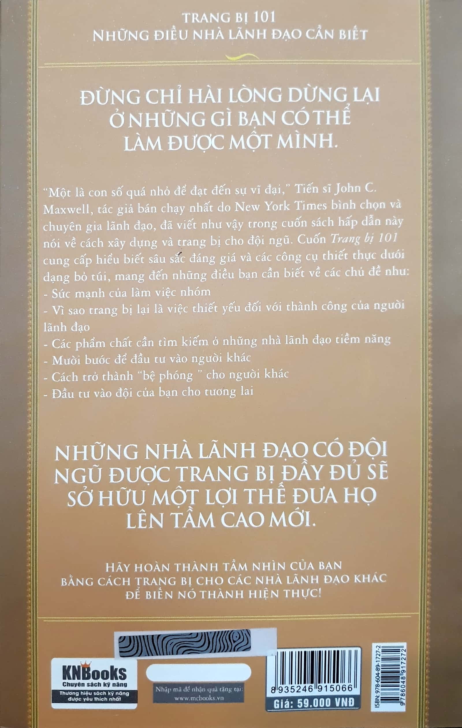trang bị 101 - những điều nhà lãnh đạo cần biết