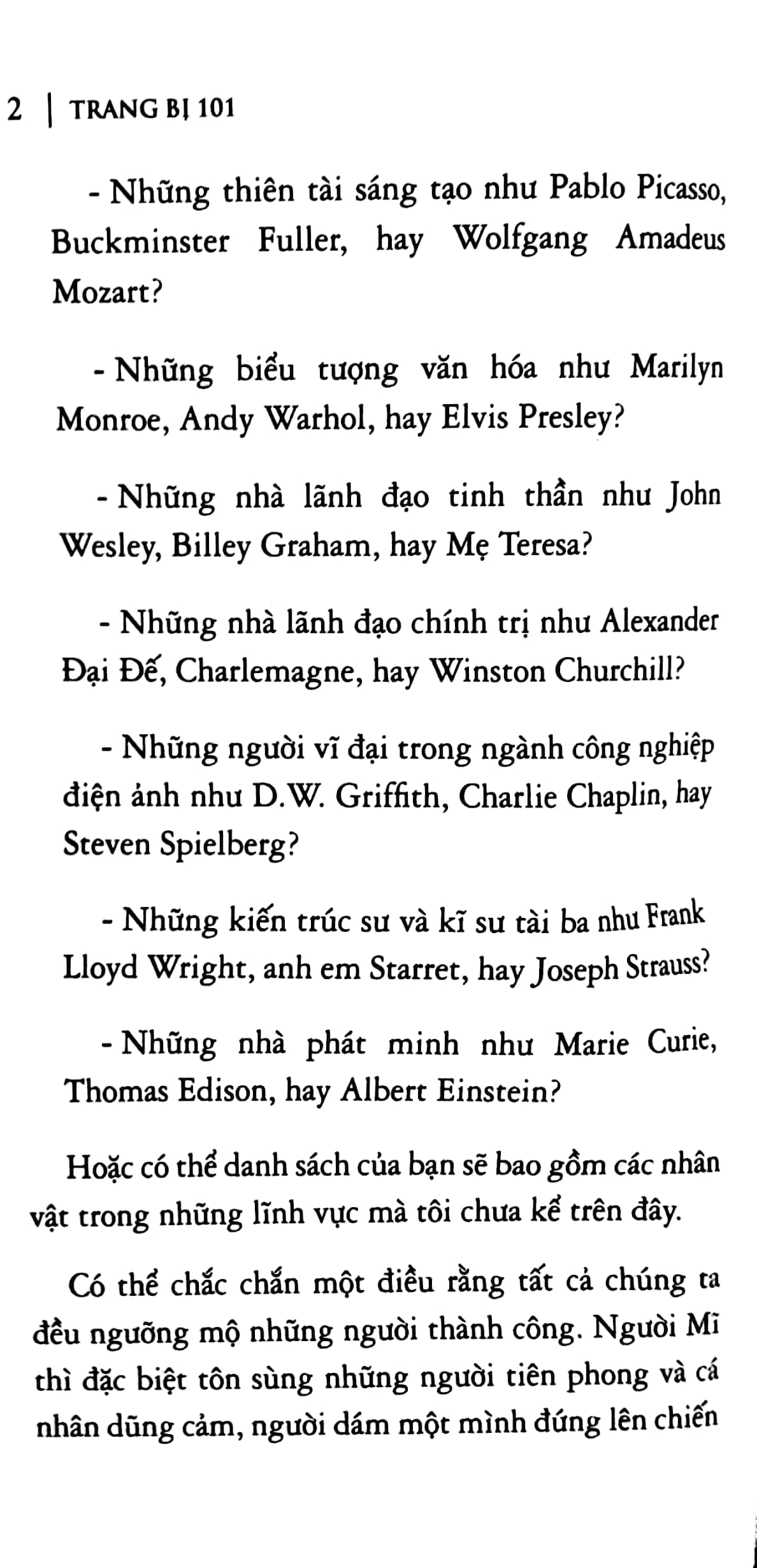 trang bị 101 - những điều nhà lãnh đạo cần biết