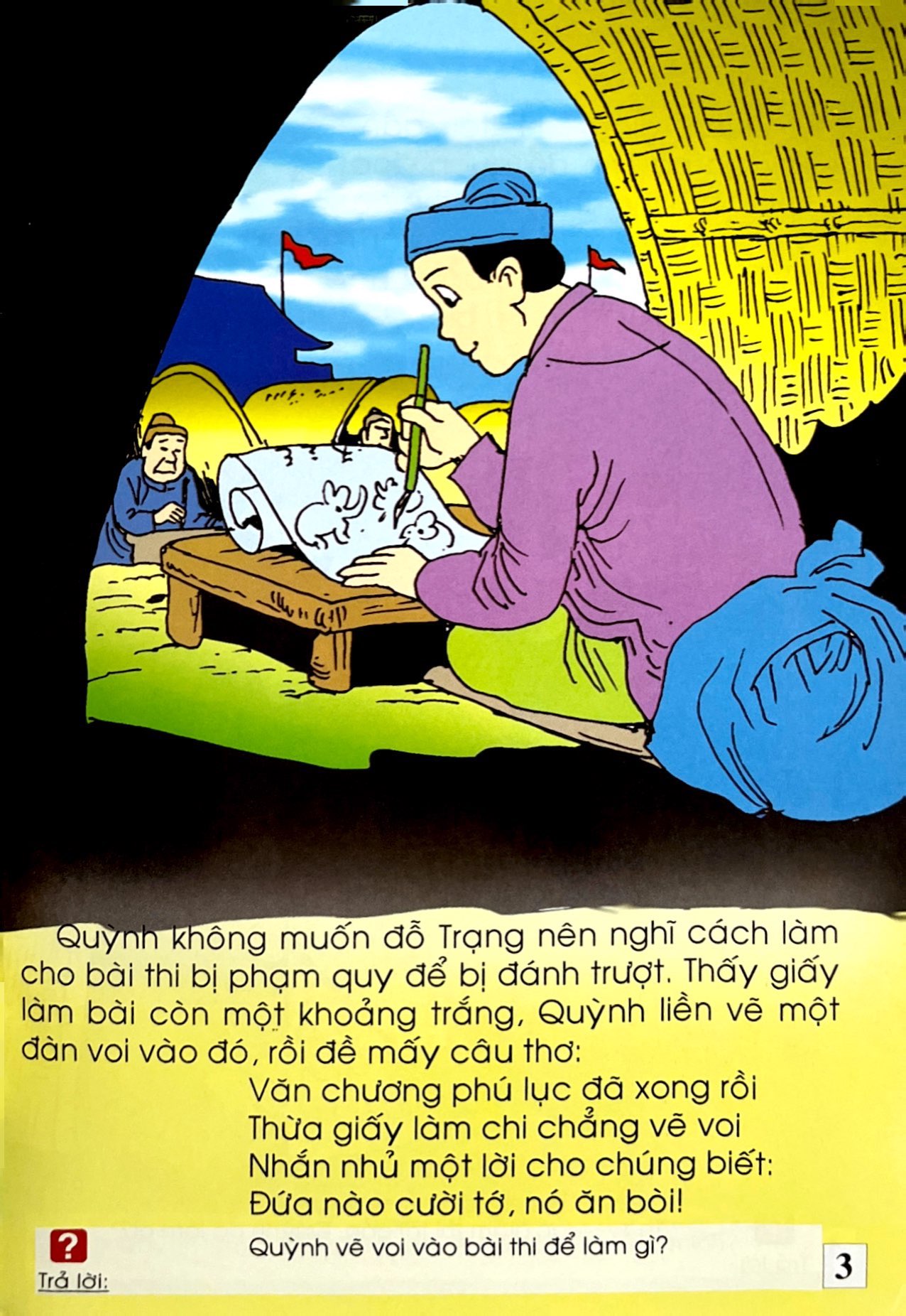 trạng quỳnh - thừa giấy vẽ voi