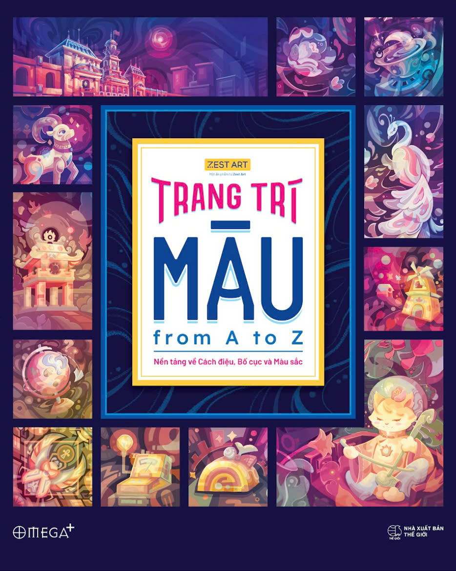 trang trí màu from a to z - nền tảng về cách điệu, bố cục và màu sắc