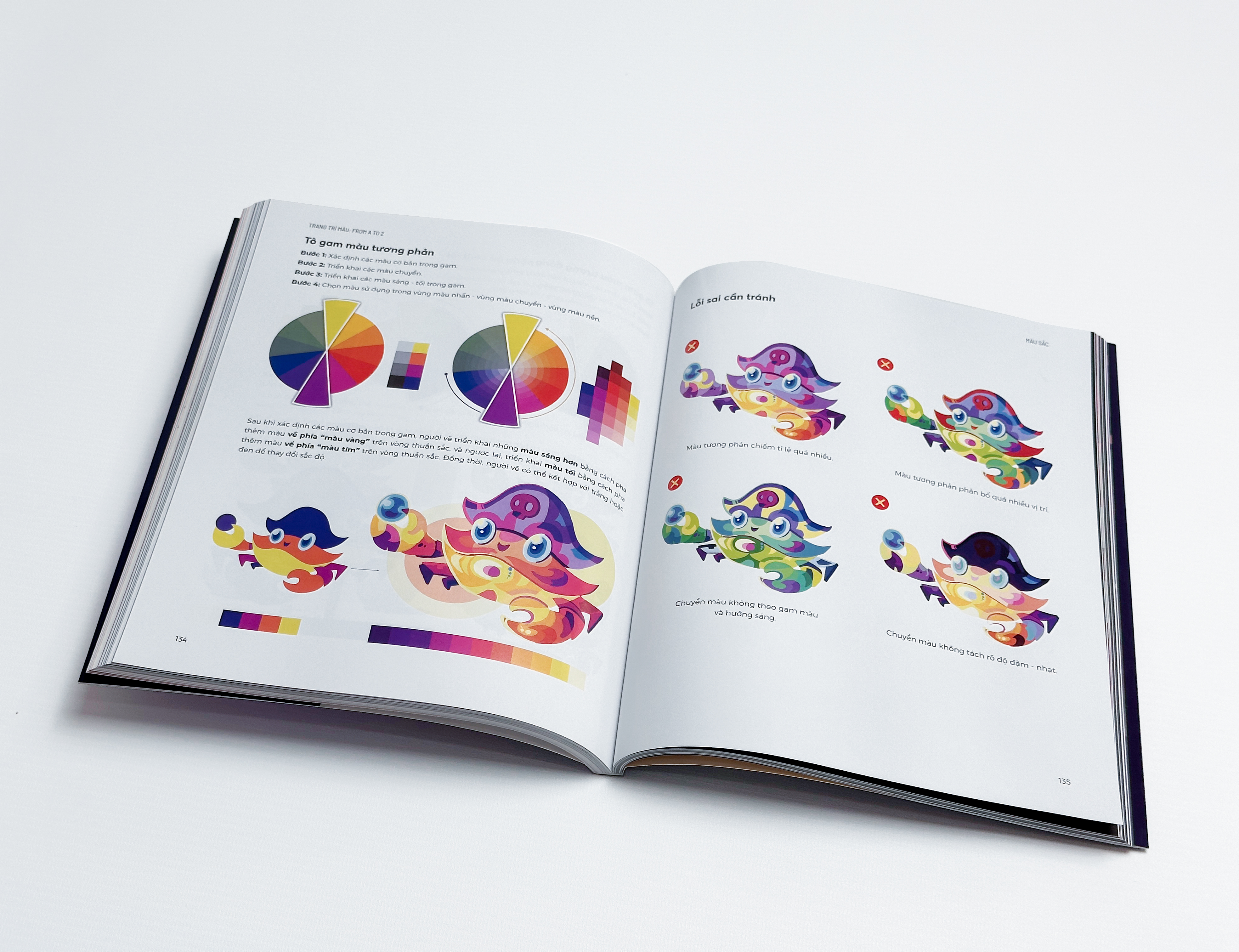 trang trí màu from a to z - nền tảng về cách điệu, bố cục và màu sắc