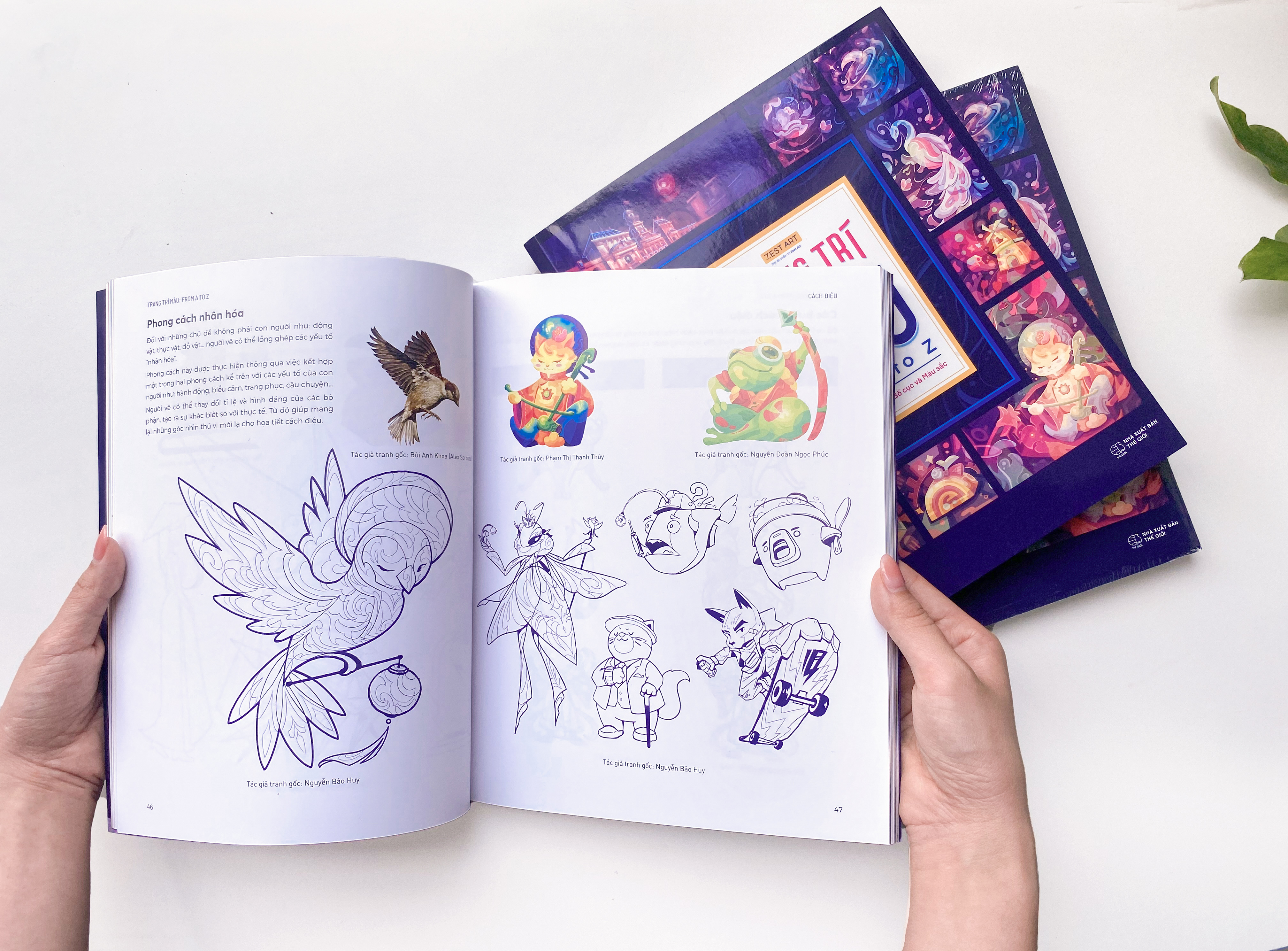 trang trí màu from a to z - nền tảng về cách điệu, bố cục và màu sắc