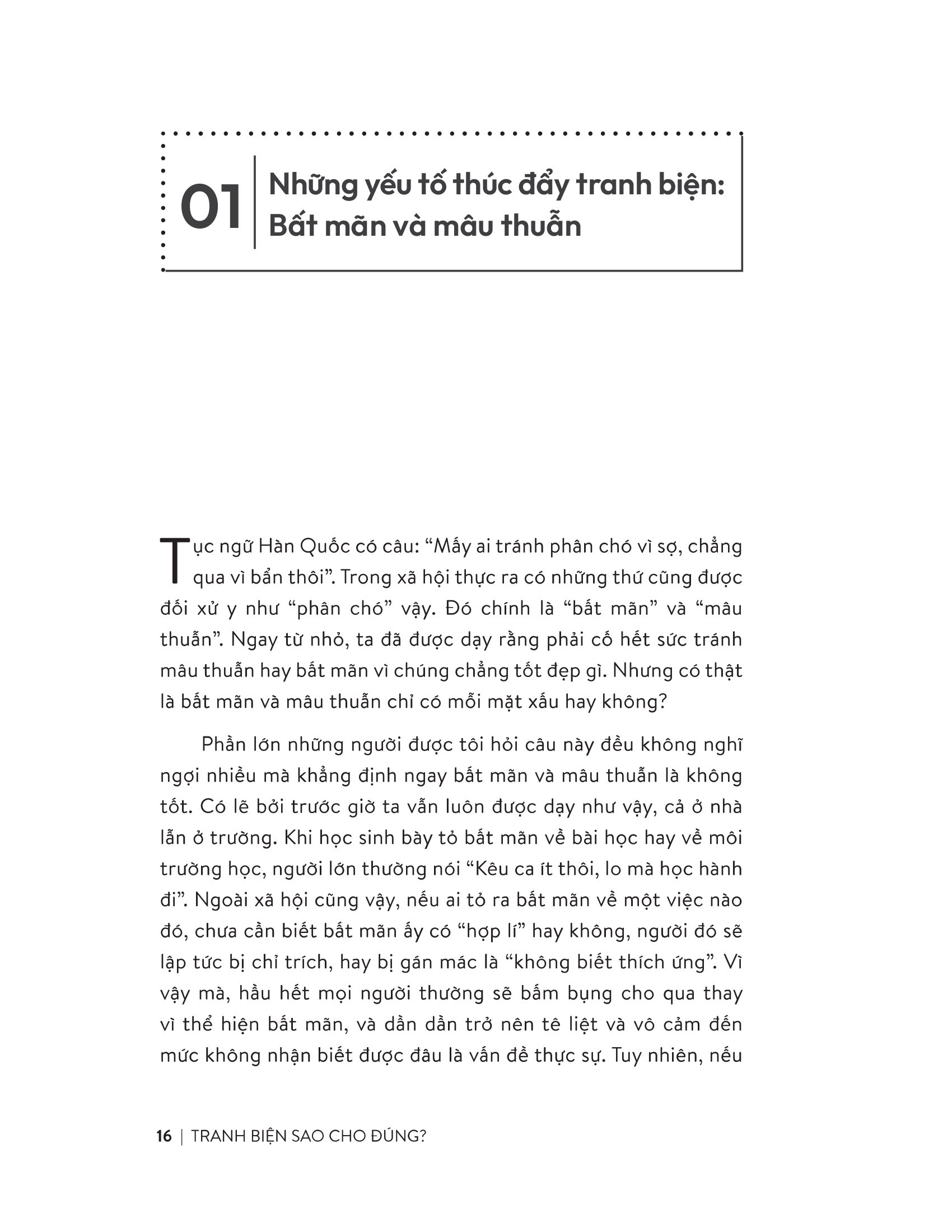 tranh biện sao cho đúng