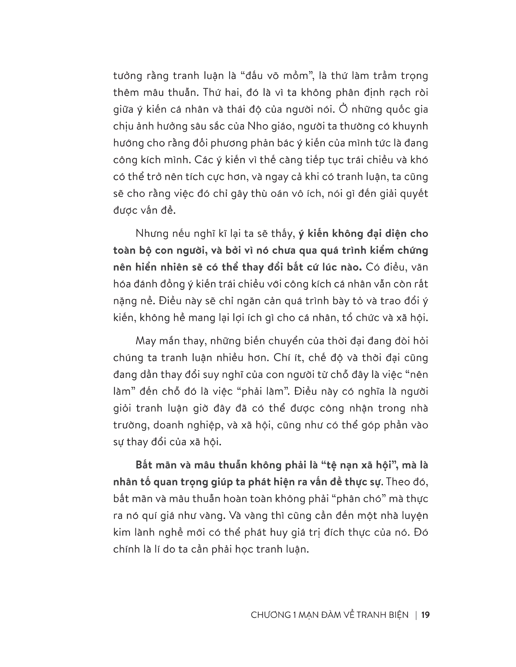 tranh biện sao cho đúng