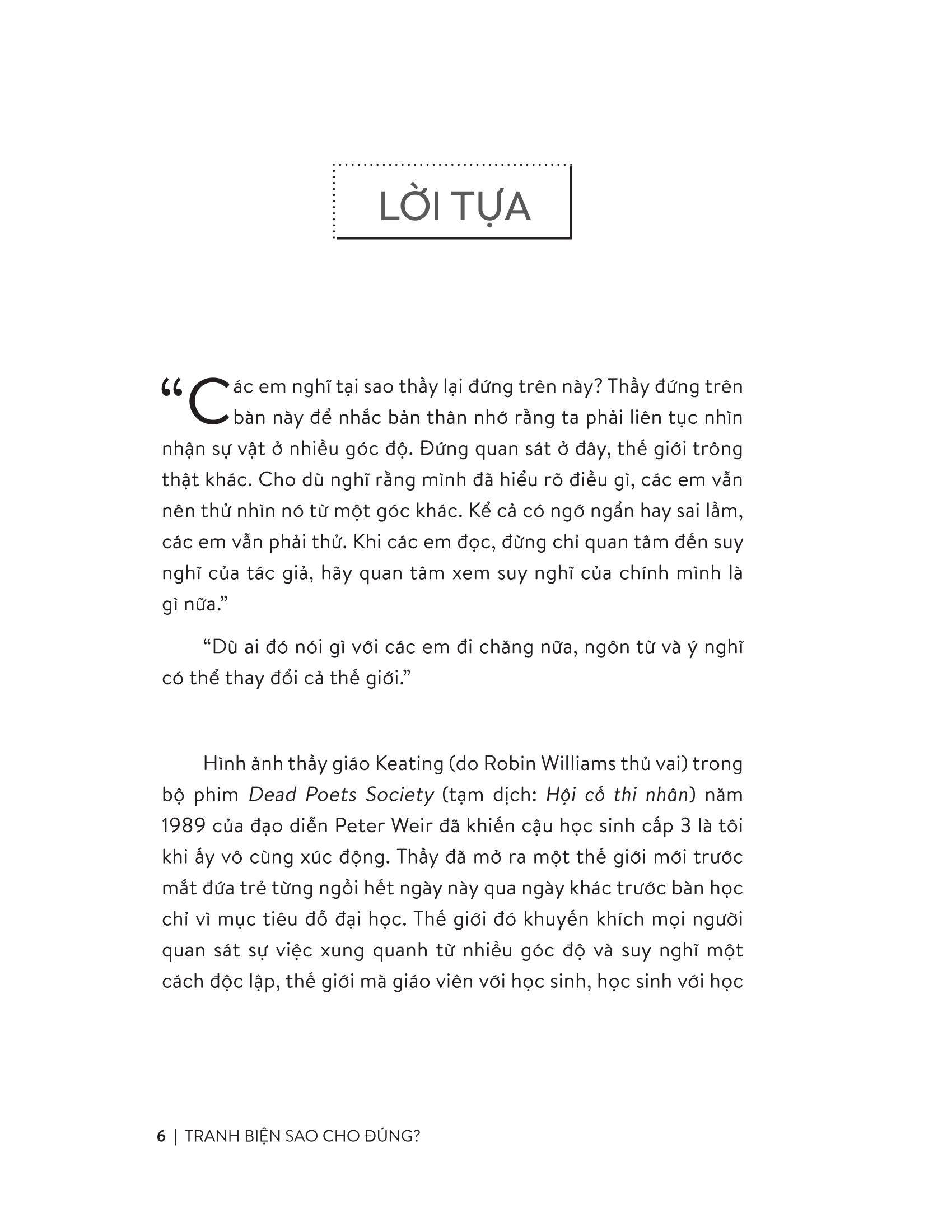 tranh biện sao cho đúng