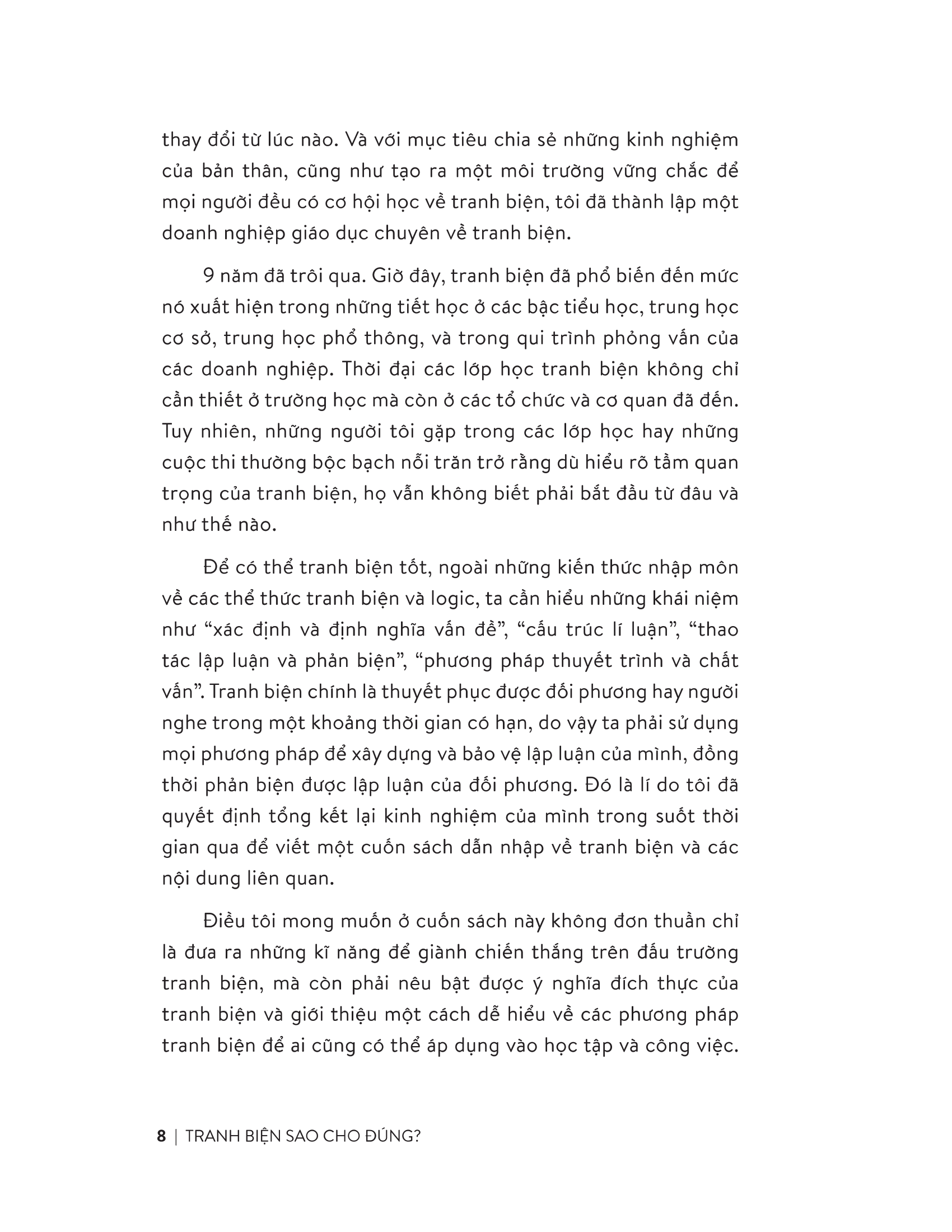 tranh biện sao cho đúng