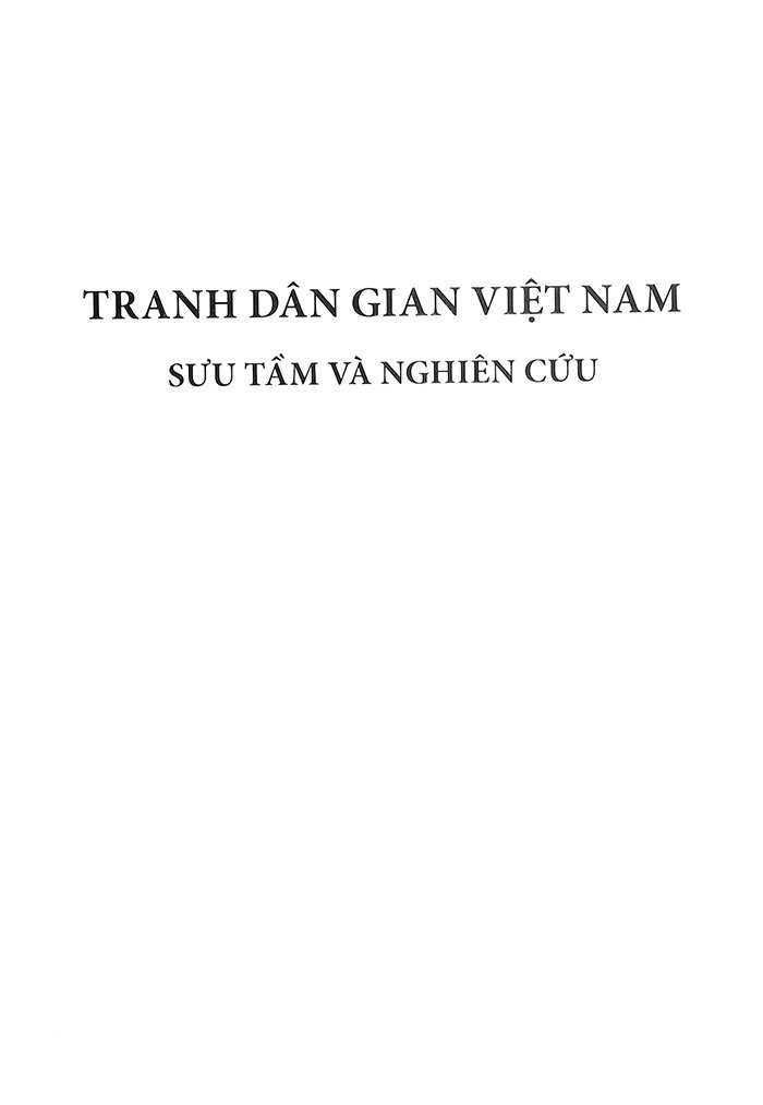 tranh dân gian việt nam - sưu tầm và nghiên cứu - bìa cứng