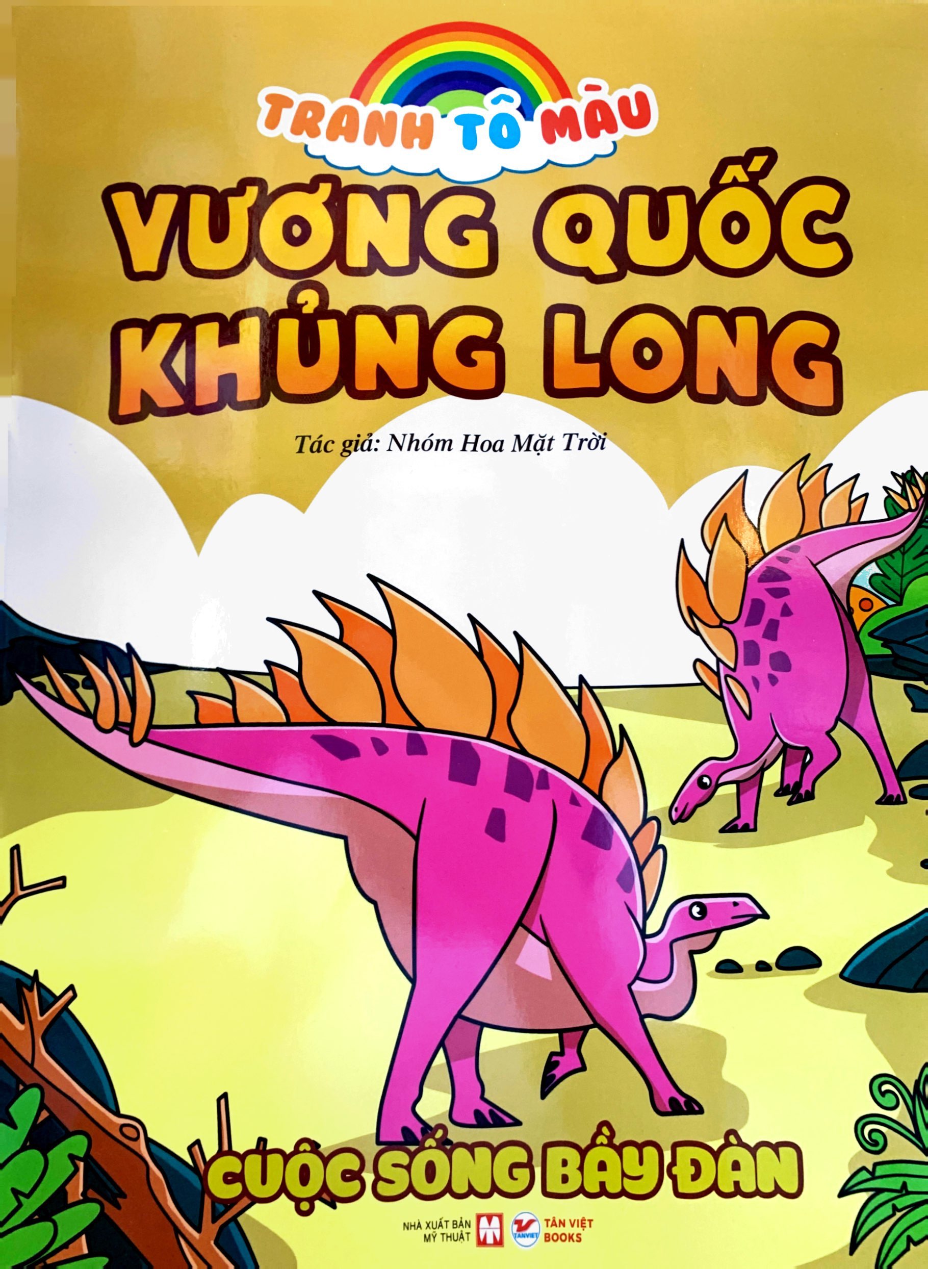 tranh tô màu vương quốc khủng long - cuộc sống bầy đàn (tái bản 2023)