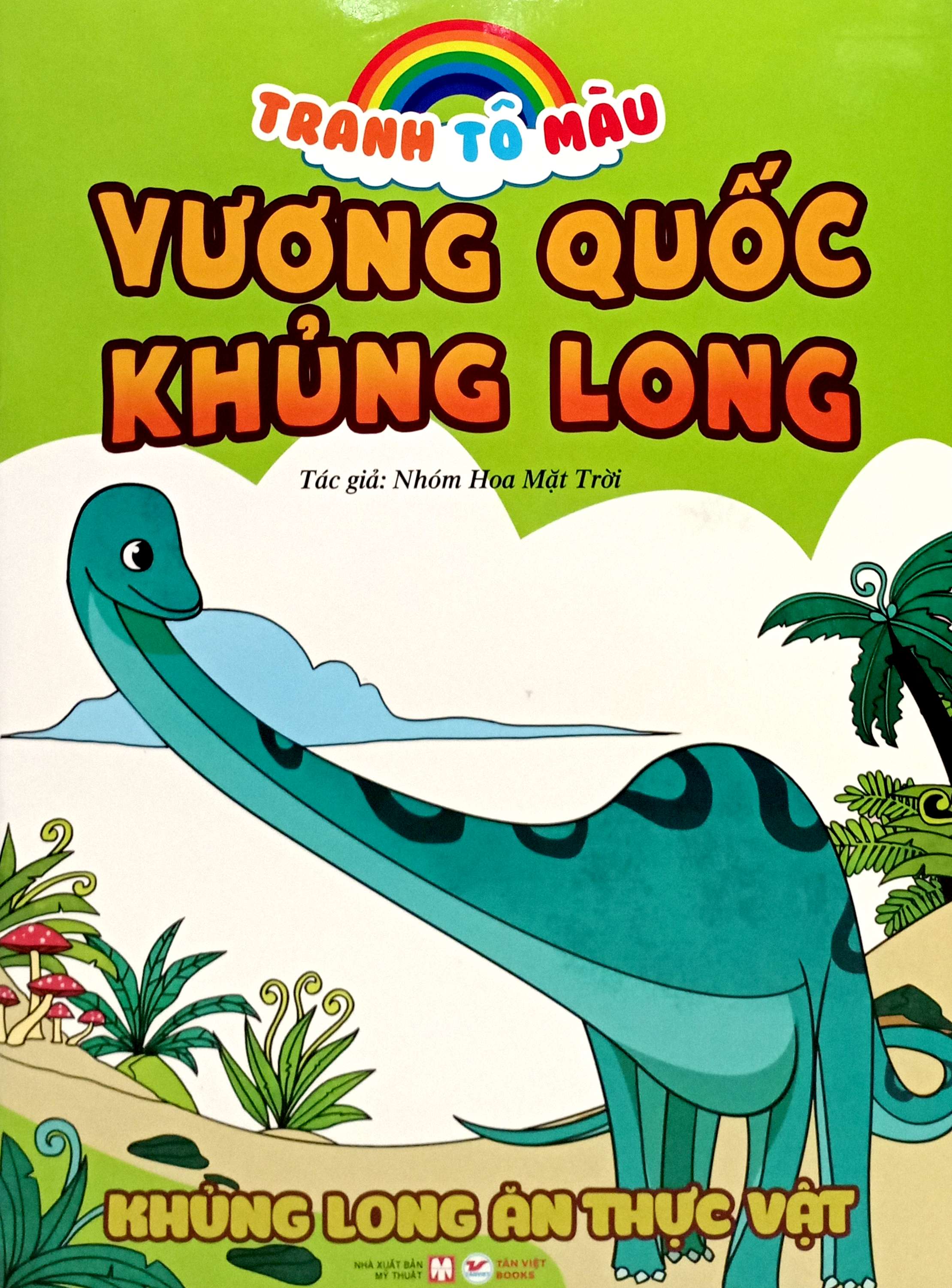 tranh tô màu vương quốc khủng long - khủng long ăn thực vật (tái bản 2023)