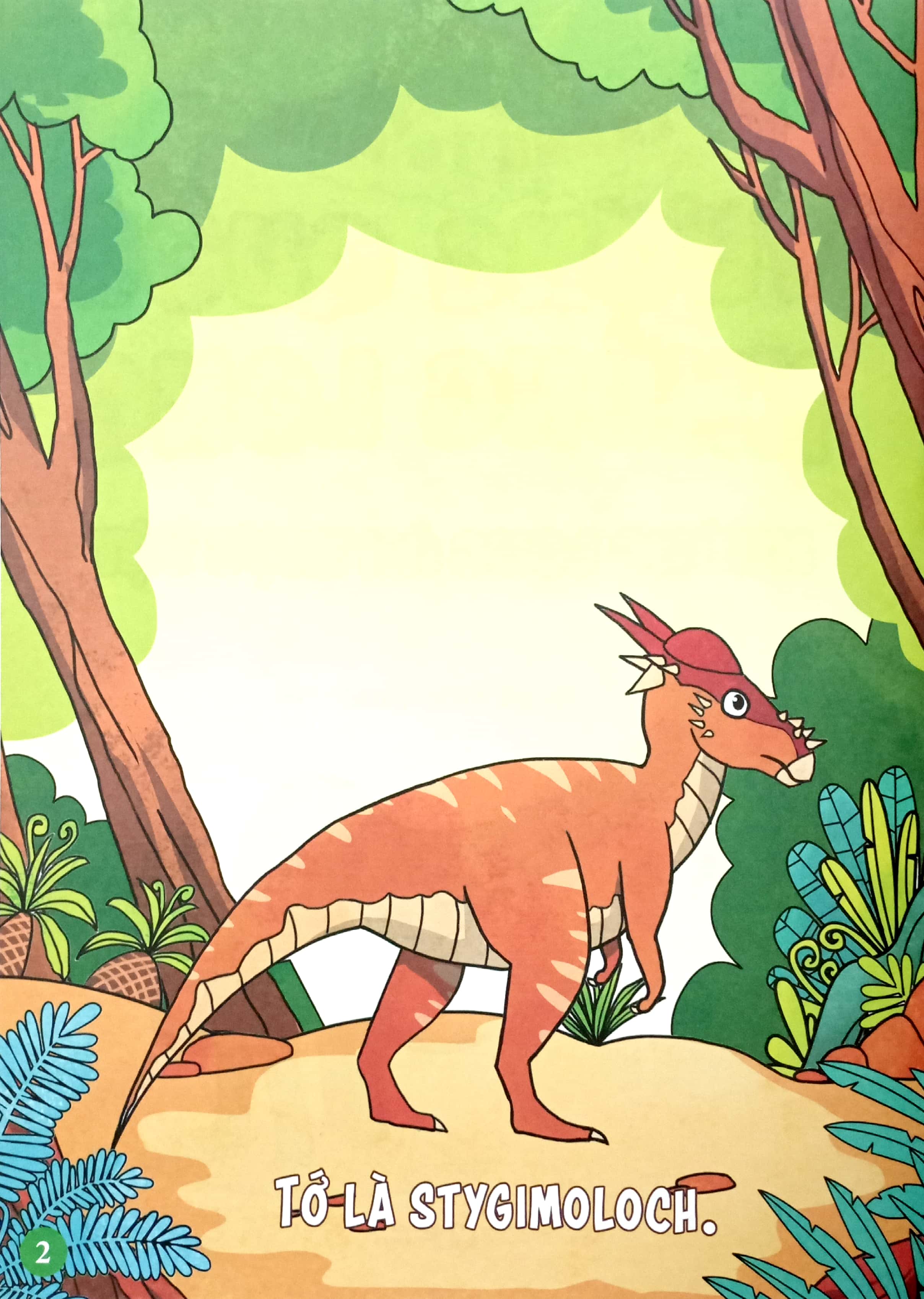 tranh tô màu vương quốc khủng long - khủng long ăn thực vật (tái bản 2023)