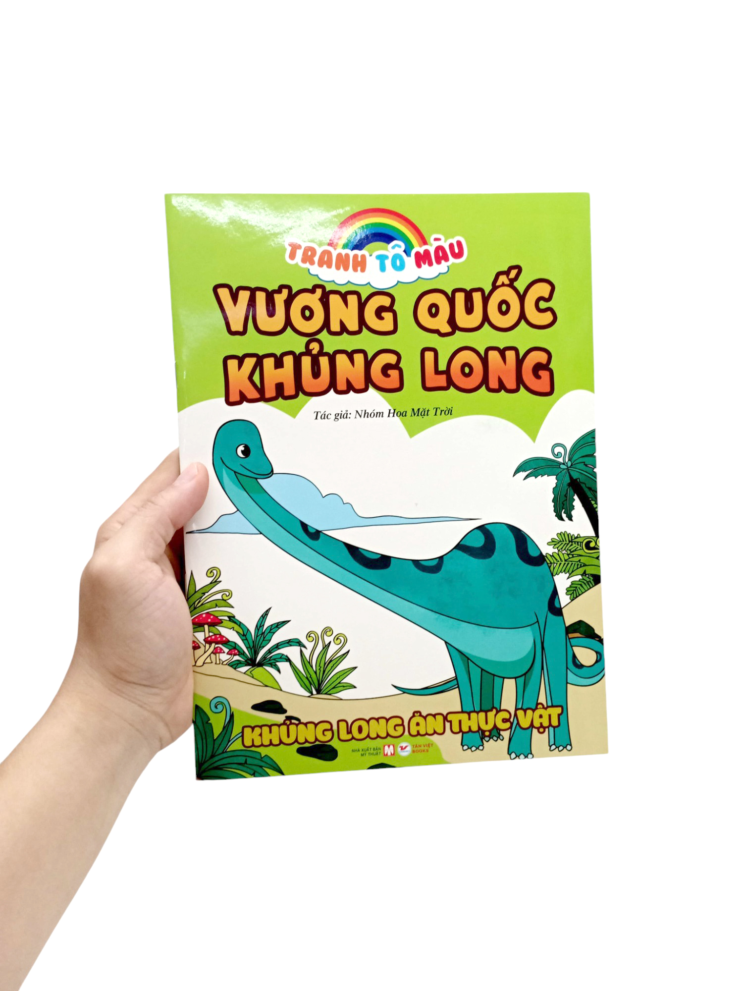 tranh tô màu vương quốc khủng long - khủng long ăn thực vật (tái bản 2023)