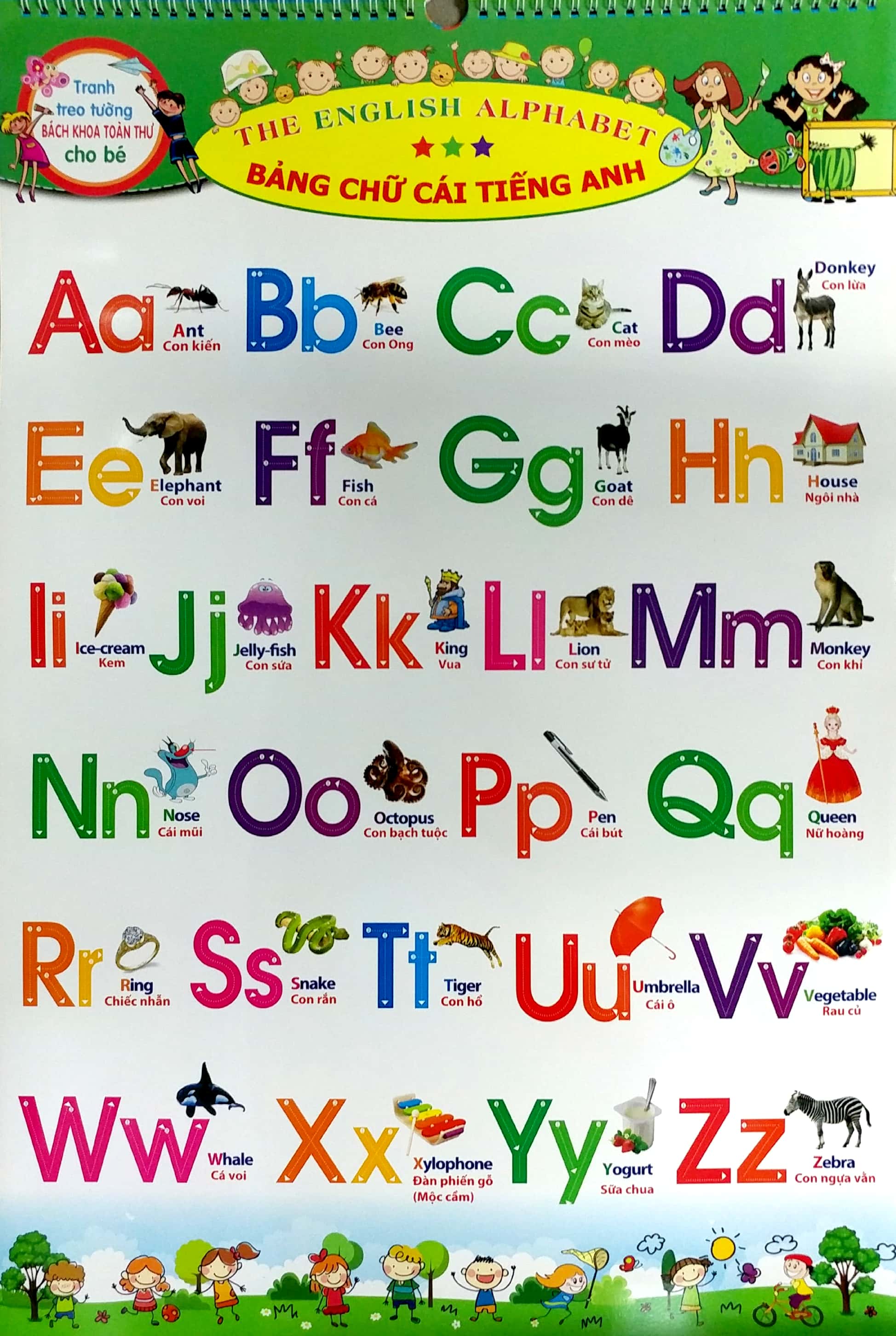 tranh treo tường bách khoa toàn thư cho bé