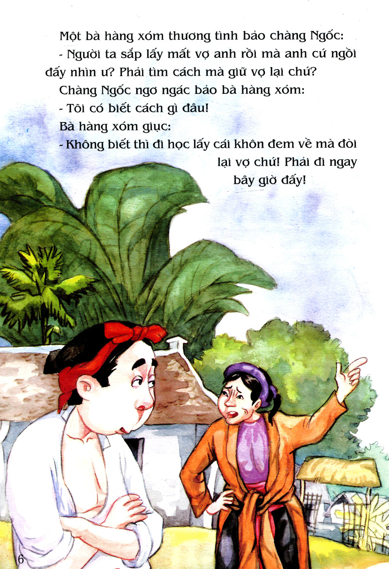 tranh truyện dân gian việt nam - anh chàng học khôn (tái bản 2023)