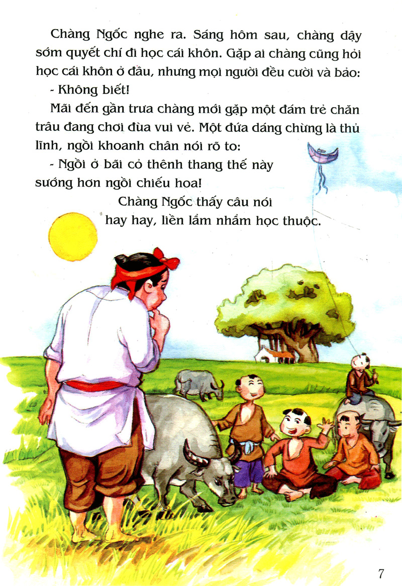 tranh truyện dân gian việt nam - anh chàng học khôn (tái bản 2023)