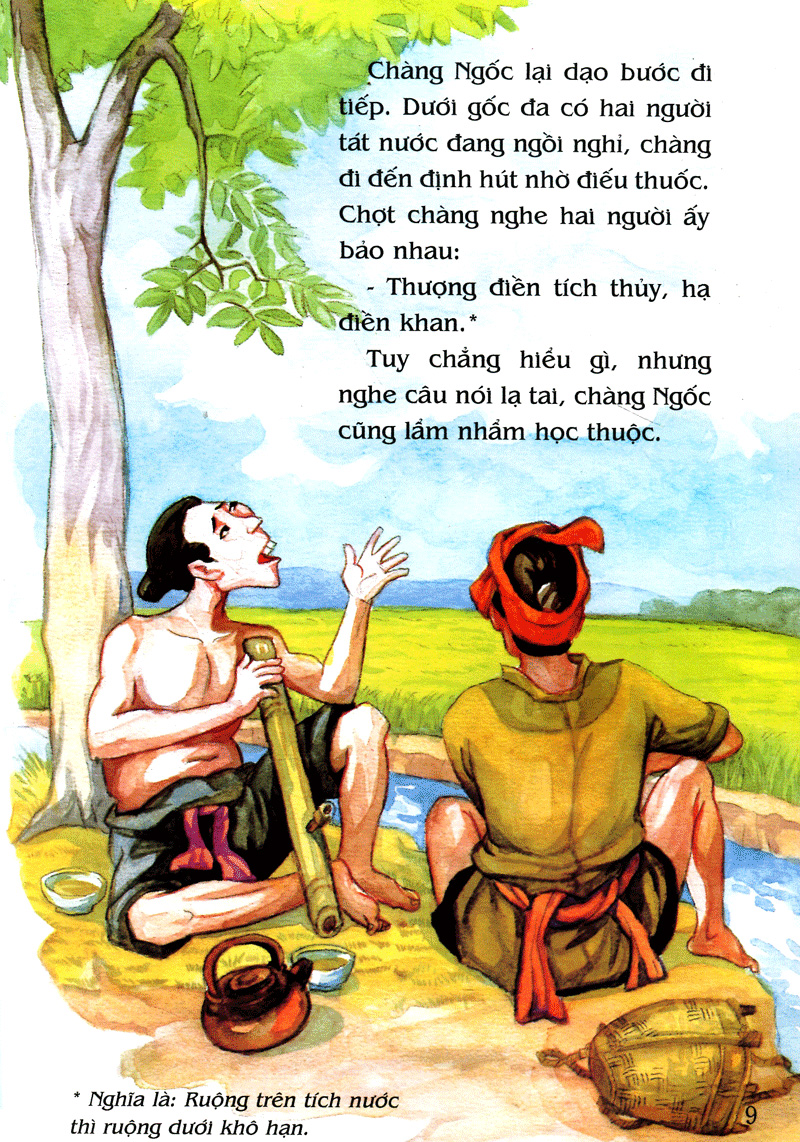 tranh truyện dân gian việt nam - anh chàng học khôn (tái bản 2023)