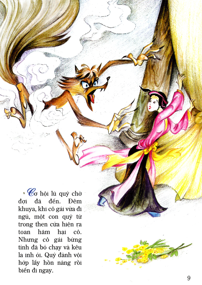 tranh truyện dân gian việt nam - anh học trò và ba con quỷ (tái bản 2019)