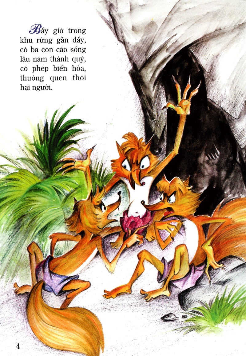 tranh truyện dân gian việt nam - anh học trò và ba con quỷ (tái bản 2024)