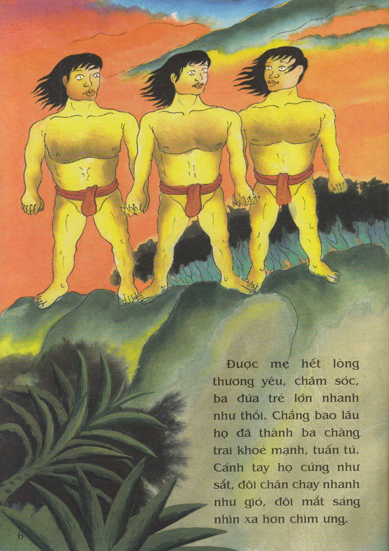 tranh truyện dân gian việt nam - ba chàng trai tài giỏi (tái bản 2023)