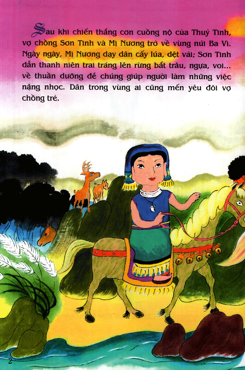 tranh truyện dân gian việt nam - bà chúa thượng ngàn (tái bản 2024)