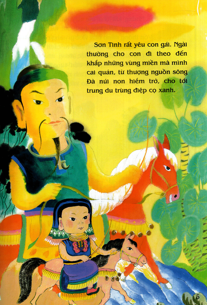 tranh truyện dân gian việt nam - bà chúa thượng ngàn (tái bản 2024)