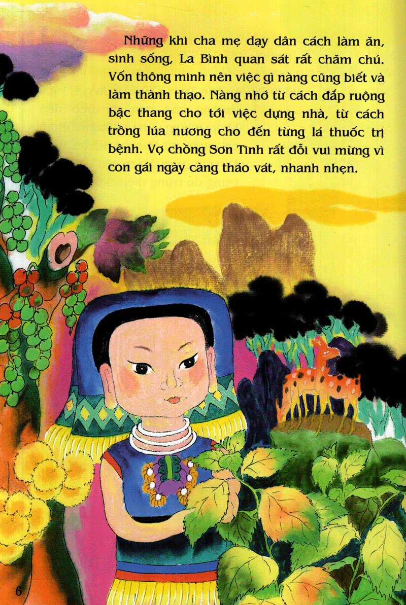 tranh truyện dân gian việt nam - bà chúa thượng ngàn (tái bản 2024)