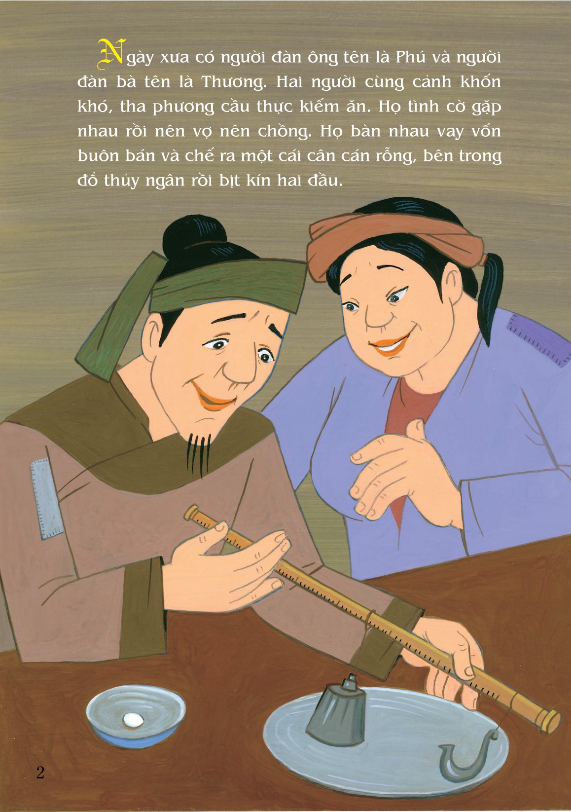 tranh truyện dân gian việt nam - cái cân thủy ngân (tái bản 2023)