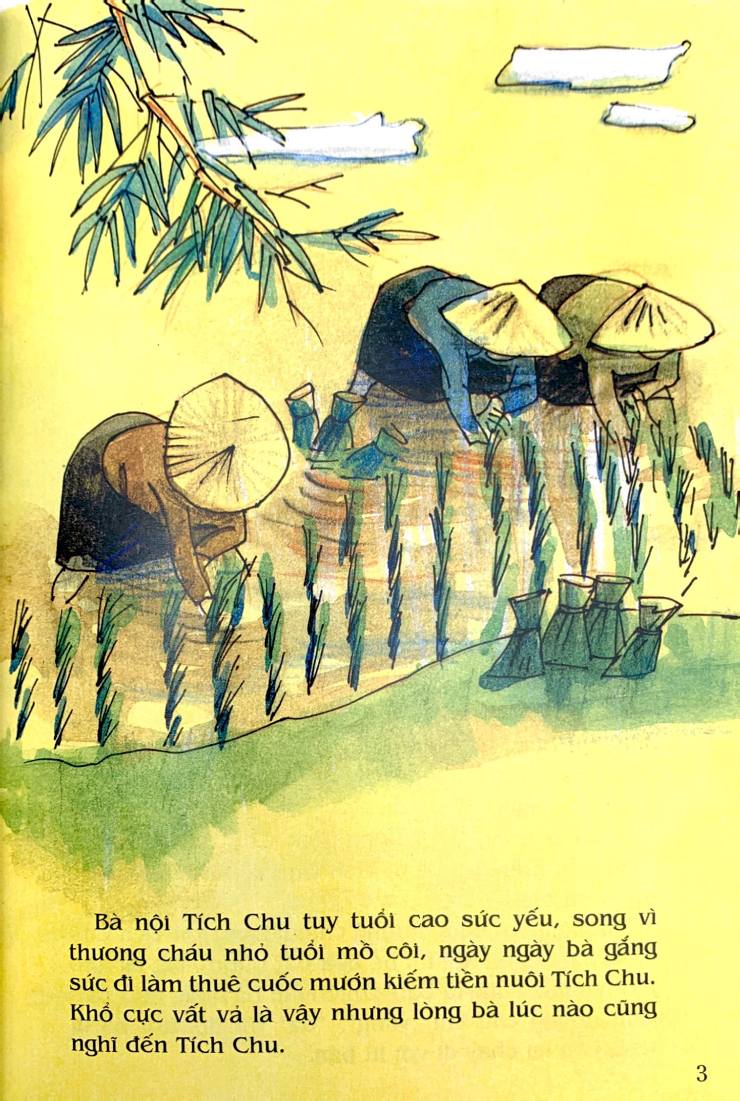 tranh truyện dân gian việt nam - cậu bé tích chu (tái bản 2023)