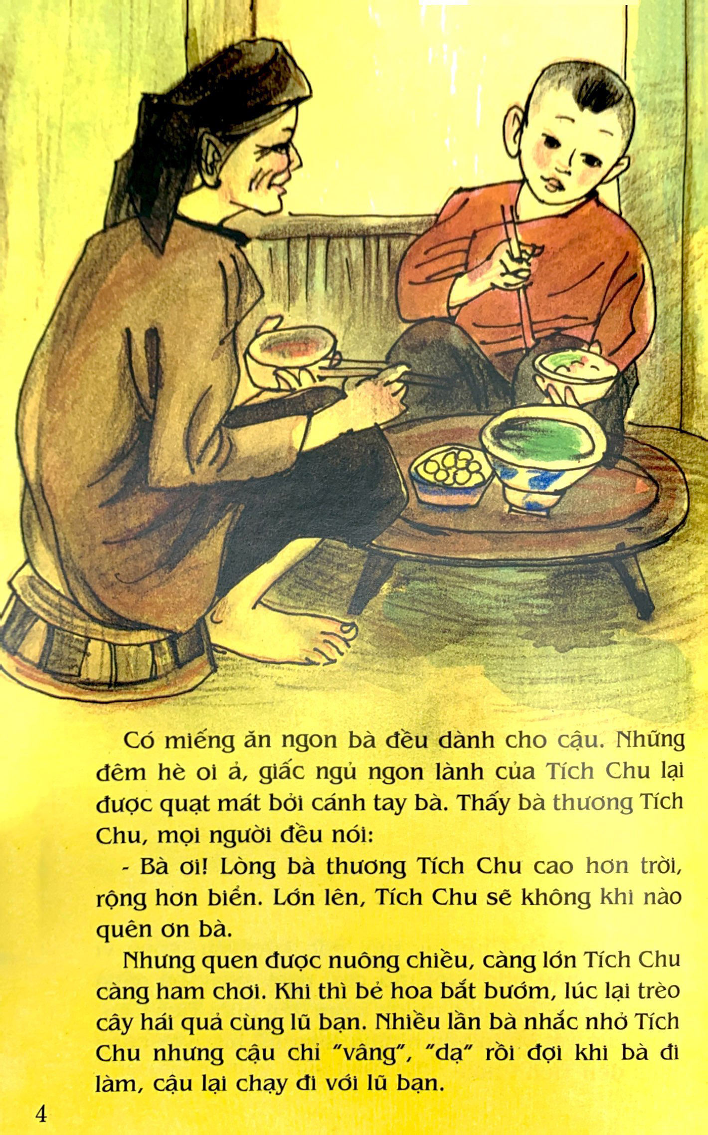 tranh truyện dân gian việt nam - cậu bé tích chu (tái bản 2023)