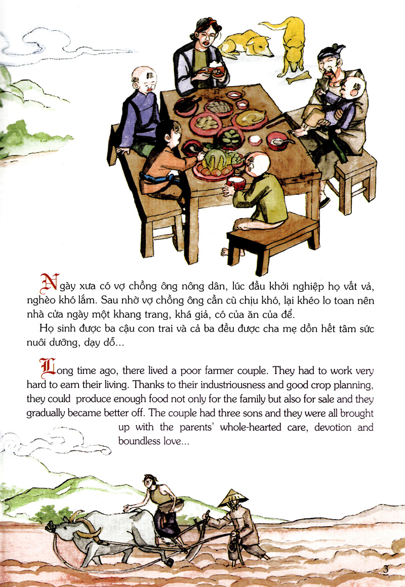 tranh truyện dân gian việt nam - cha mẹ nuôi con bằng trời bằng bể (tái bản 2024)