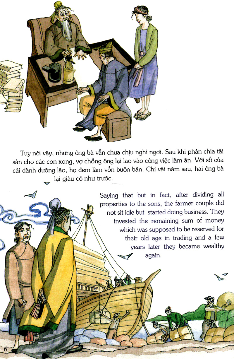 tranh truyện dân gian việt nam - cha mẹ nuôi con bằng trời bằng bể (tái bản 2024)