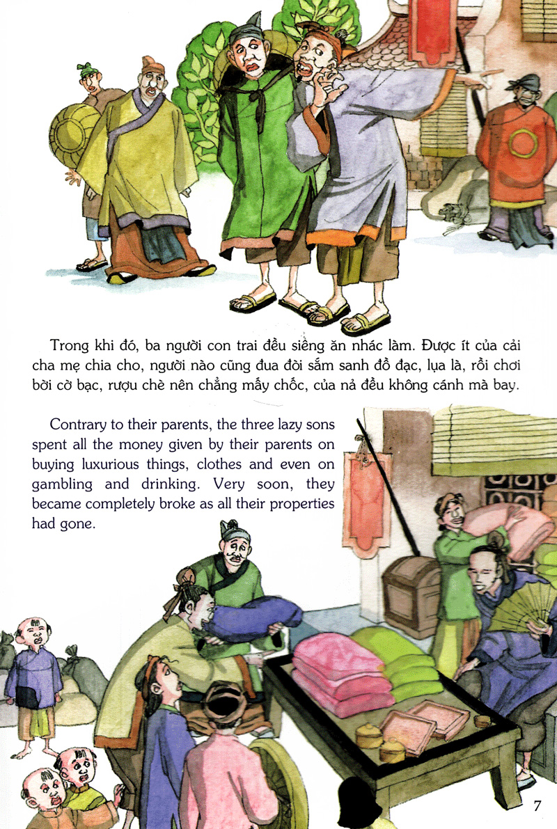 tranh truyện dân gian việt nam - cha mẹ nuôi con bằng trời bằng bể (tái bản 2024)