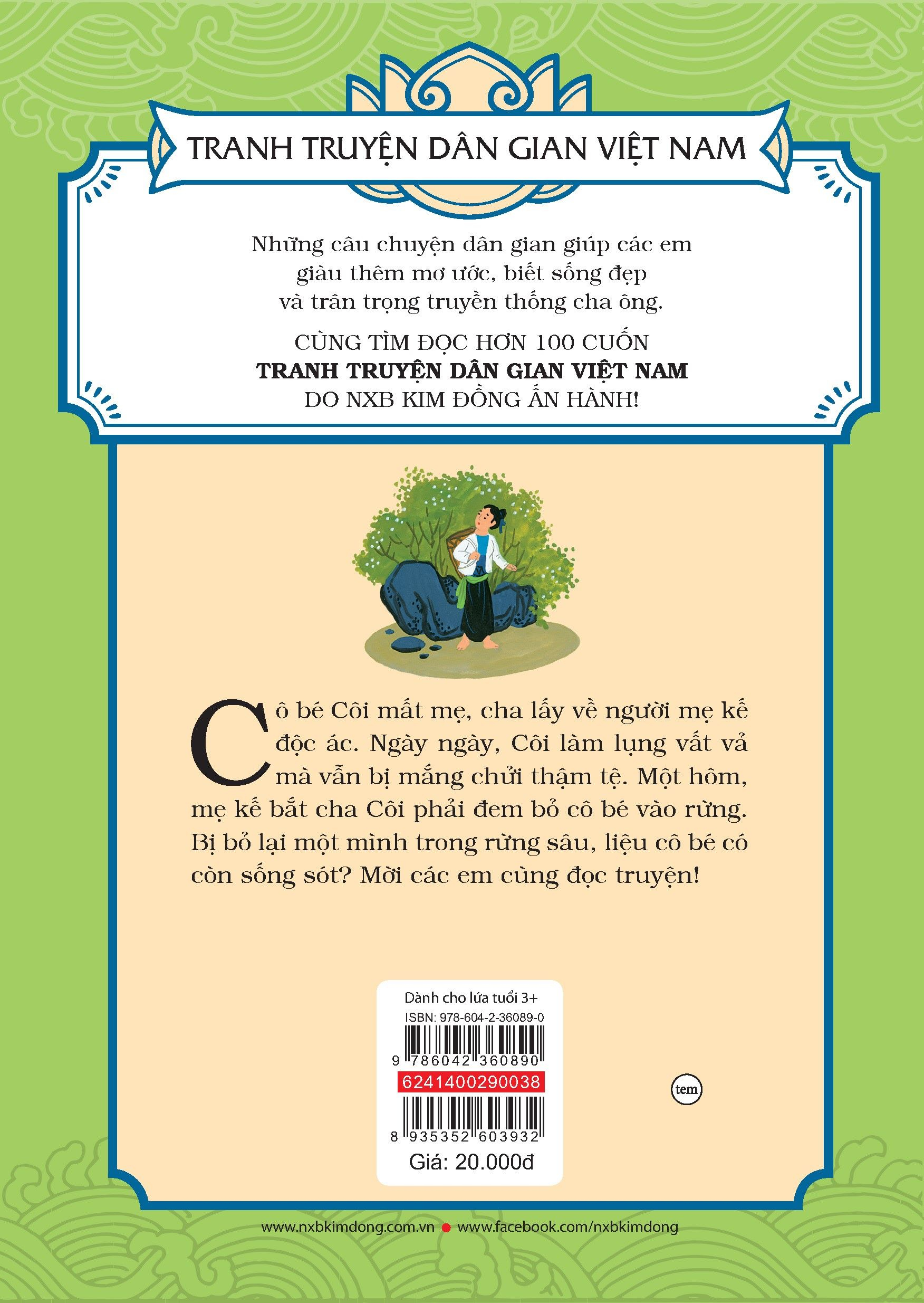 tranh truyện dân gian việt nam - cô bé mồ côi (tái bản 2024)