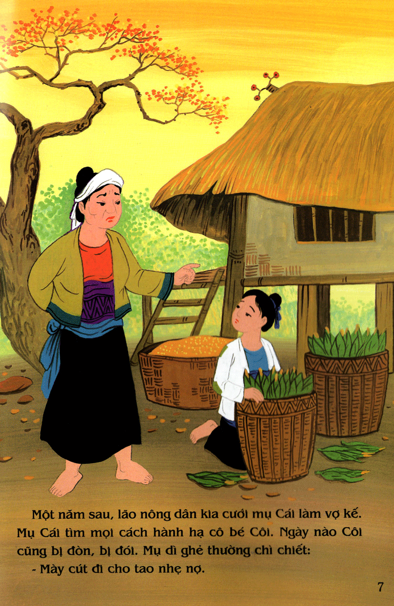 tranh truyện dân gian việt nam - cô bé mồ côi (tái bản 2024)